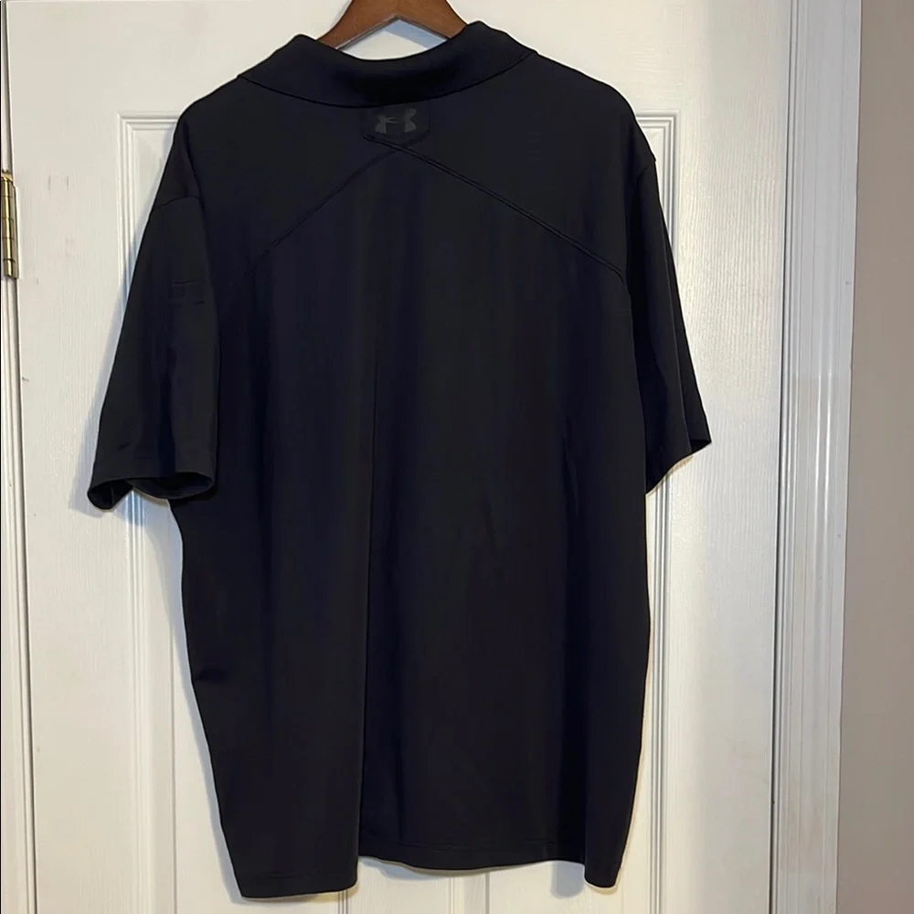 Under Armour Black Polo Shirt 3XL - Picture 3 of 7